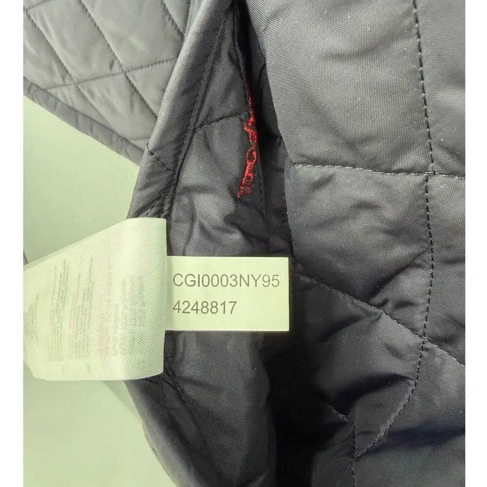 Barbour Youth Boy's XL Liddesdale Gilet Navy Quilted Snap Down Preppy Vest